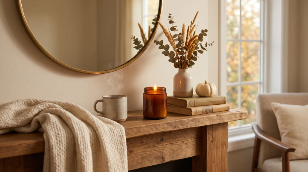 Visual illustration of add a warm candle