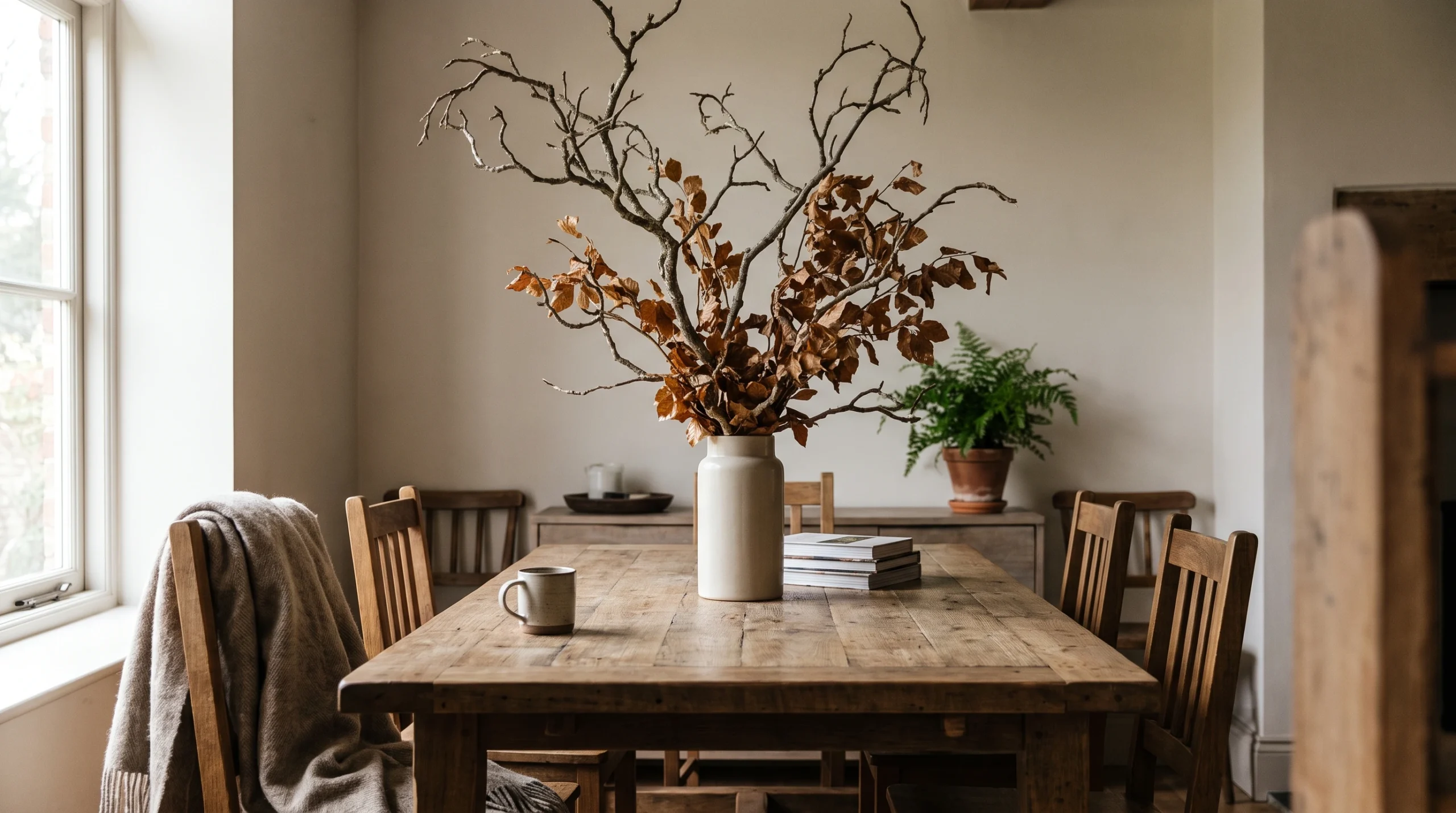 Visual illustration of bring in dried leaves and branches