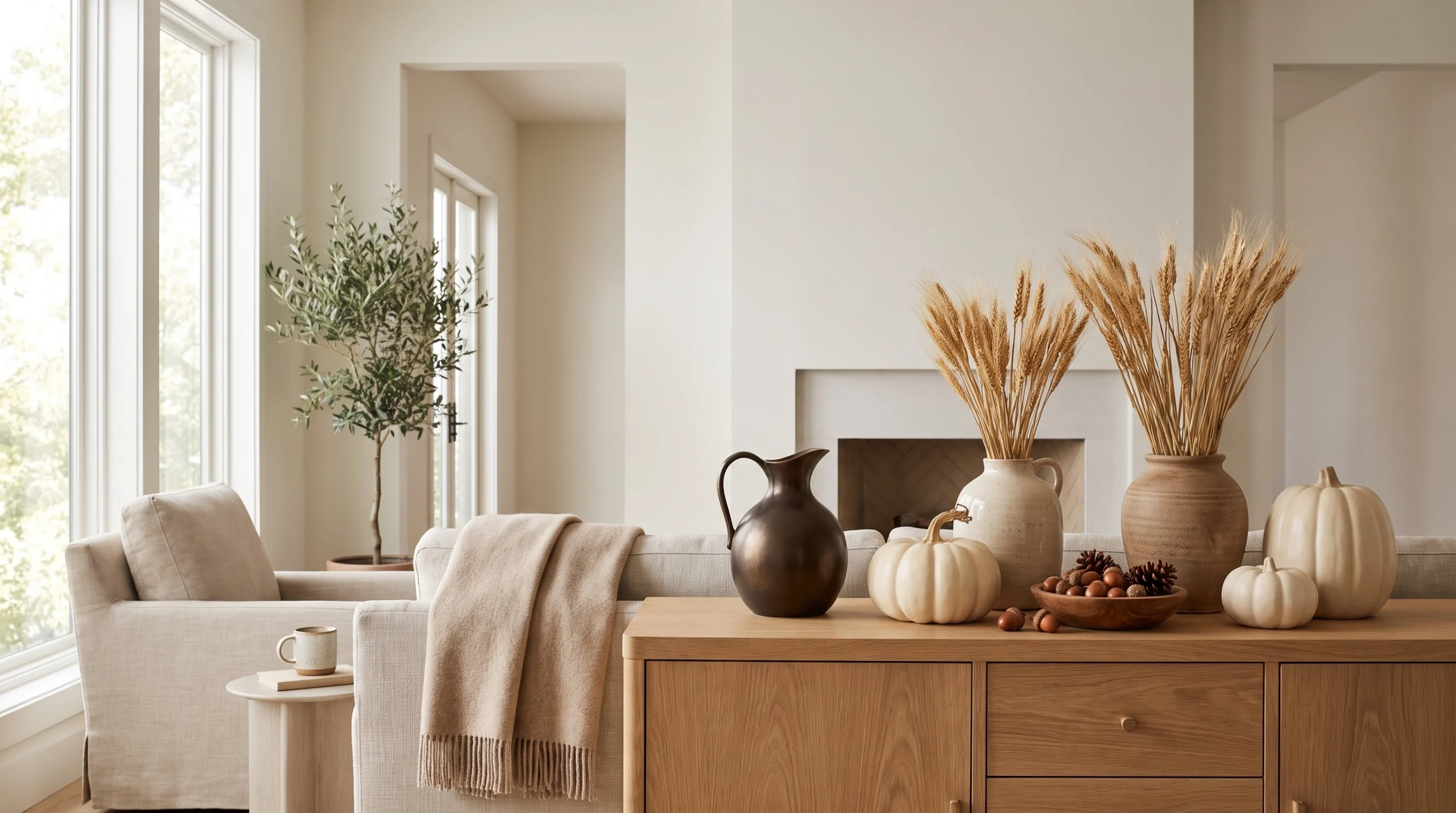 Visual illustration of create a neutral fall display