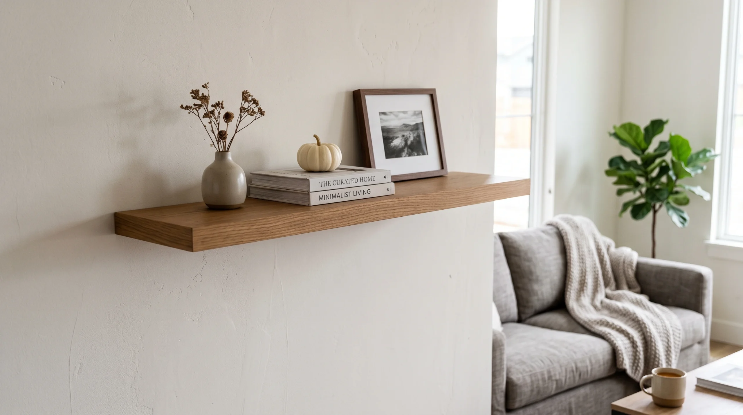 Visual illustration of keep a floating shelf simple