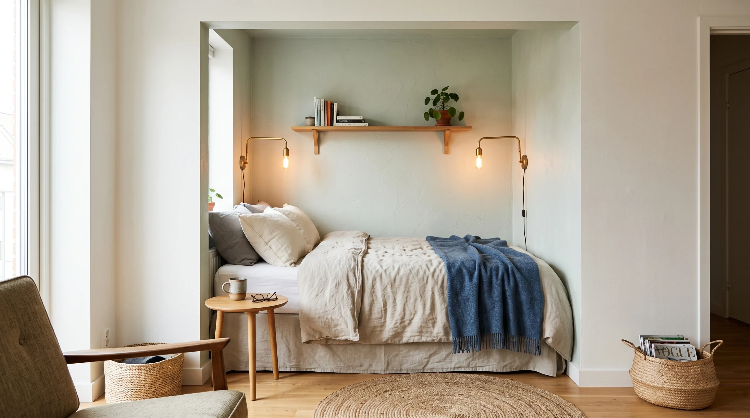 Visual illustration of make a small bedroom nook