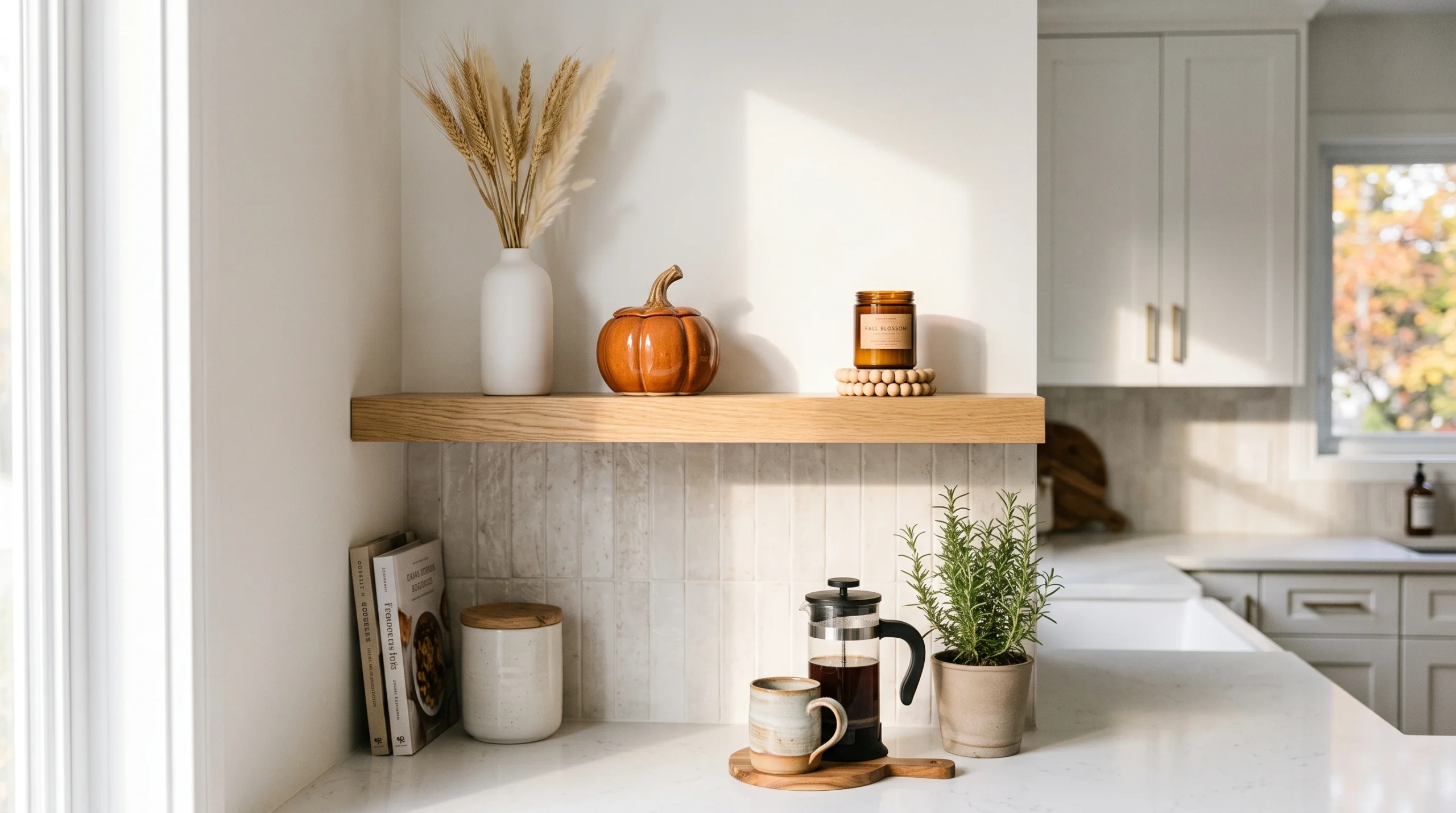 Visual illustration of make a small-space fall shelf