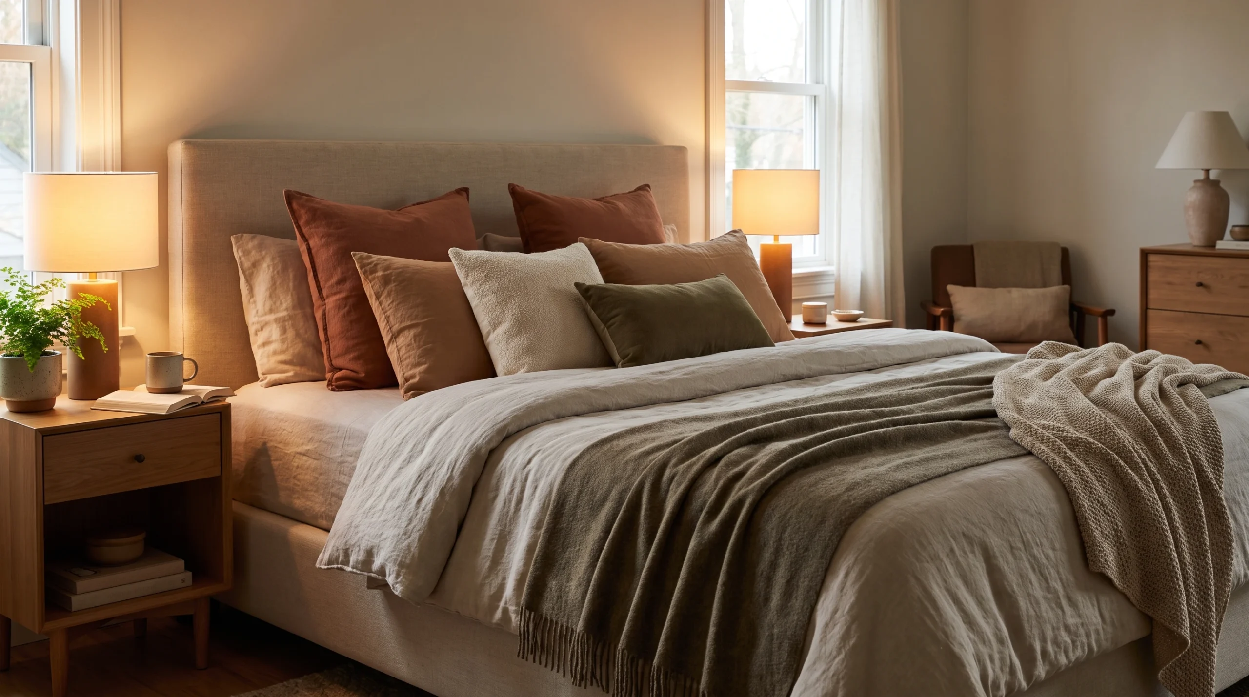 Visual illustration of make the bed the main feature