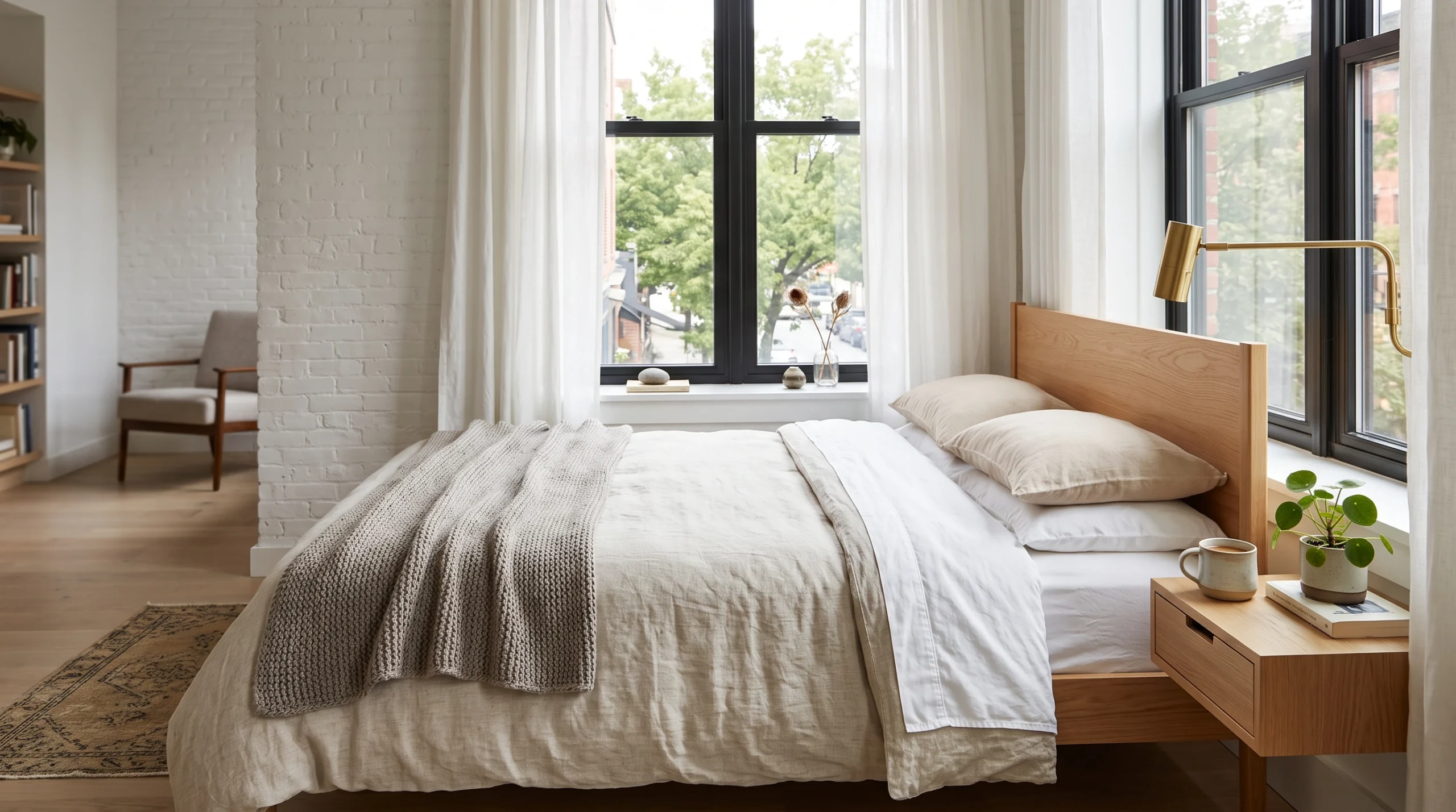 Visual illustration of place the bed near a window carefully