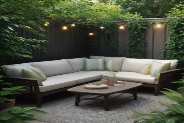 Realistic interior styling featuring make one cozy corner the main feature for rental friendly backyard ideas for a cozy and stylish outdoor space
