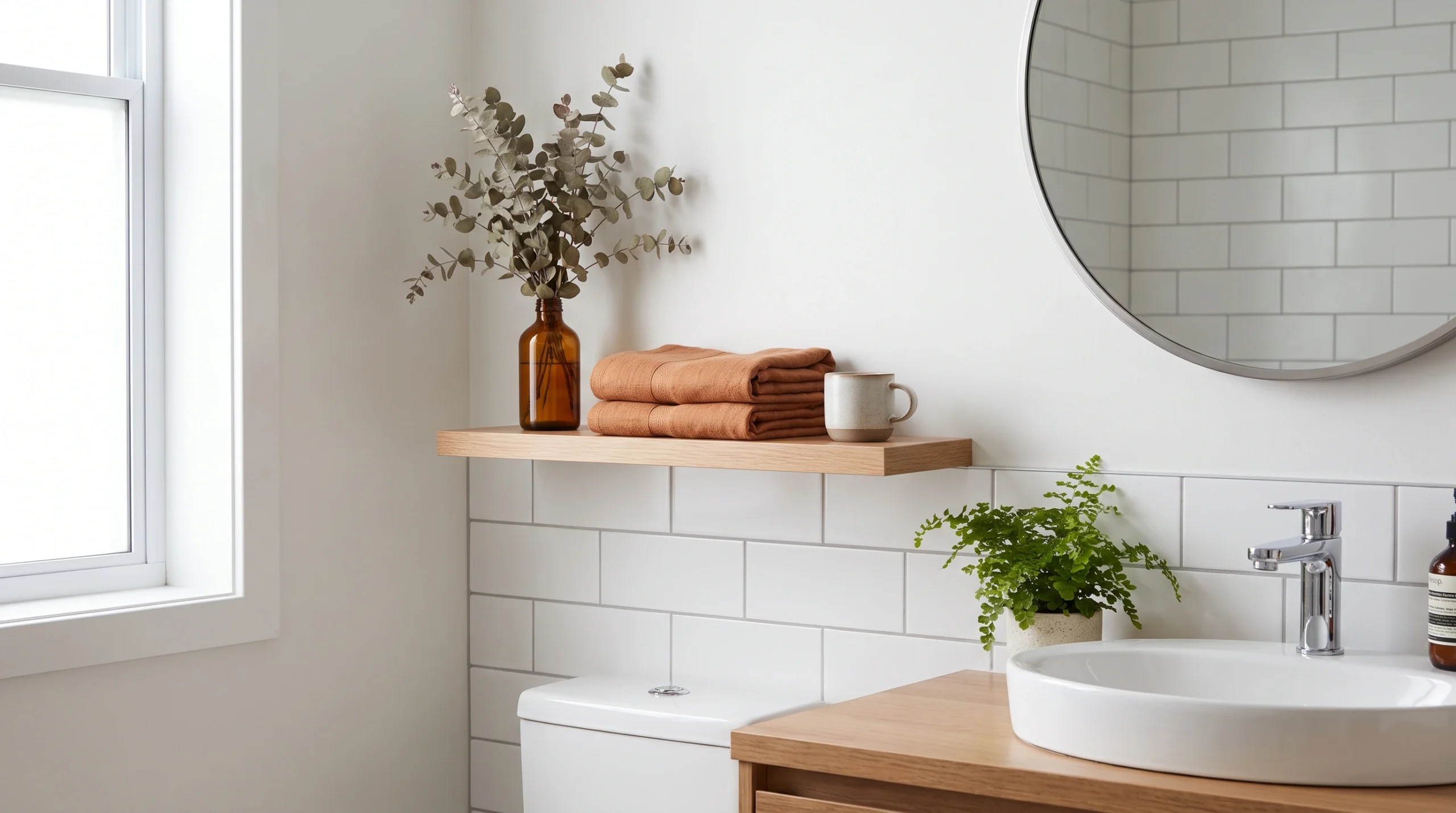 Visual illustration of style a small bathroom corner