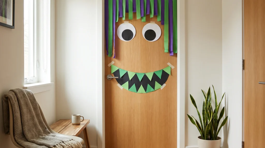 Visual illustration of turn the door into a giant monster