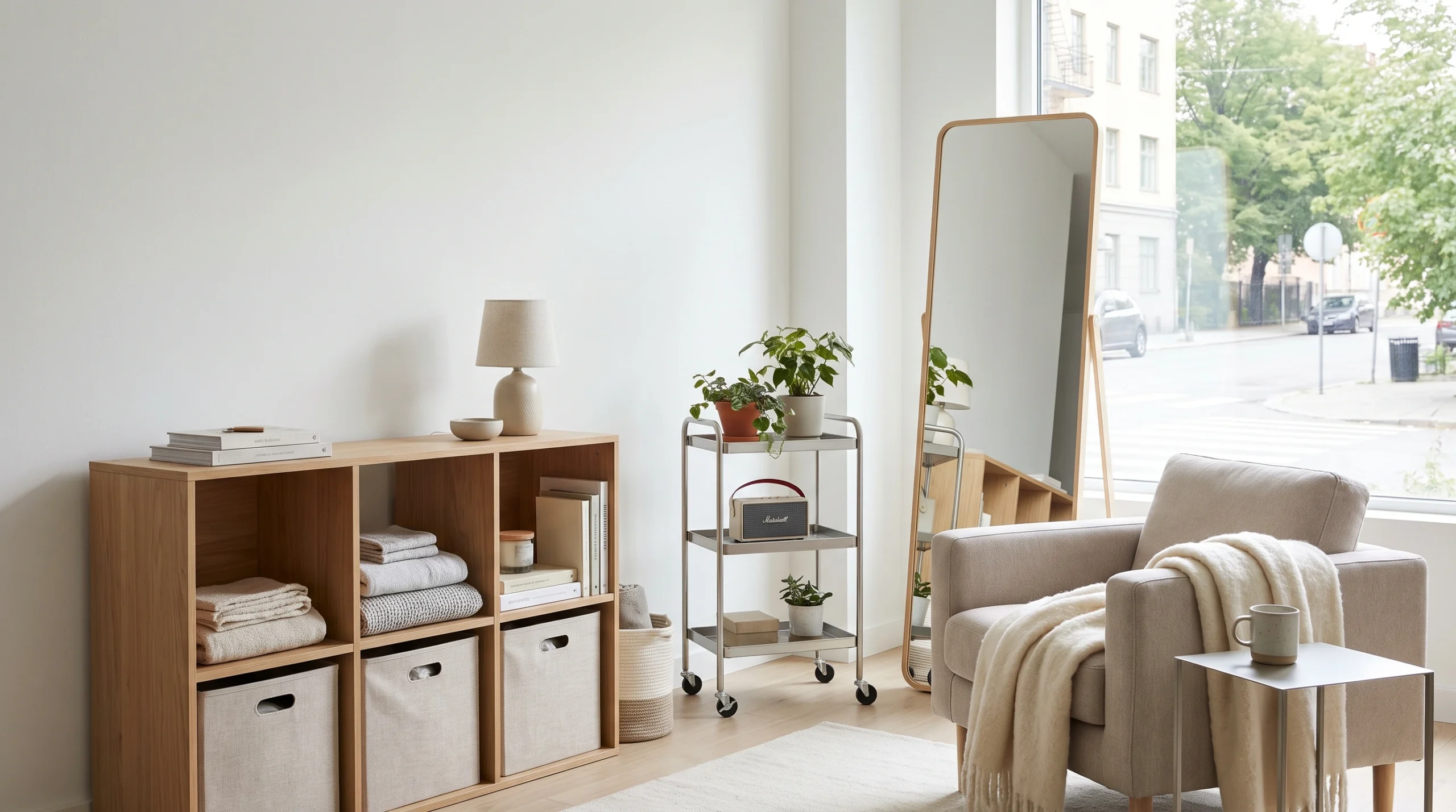 Visual illustration of use furniture that can move with you