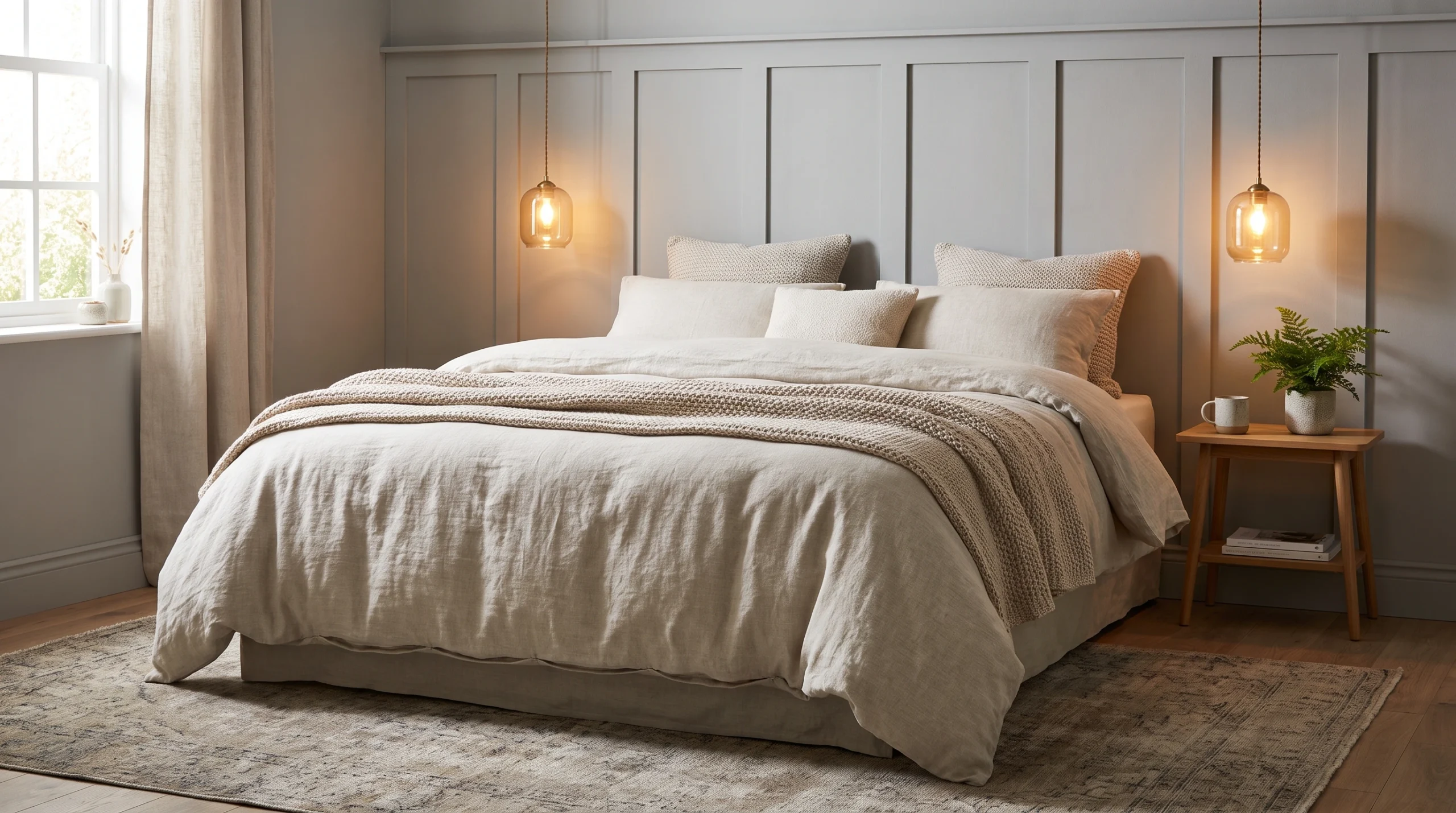 Visual illustration of use the bed as the main focal point